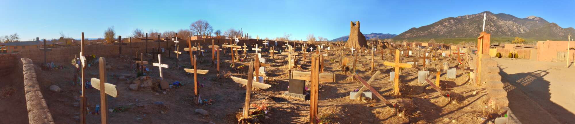 Taos Pueblo Cemetery Crosses